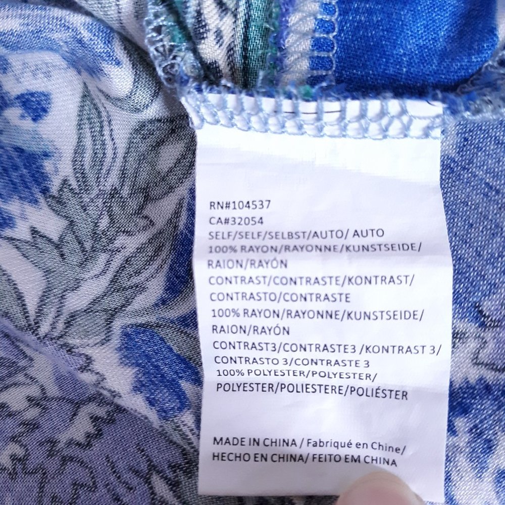 Tiny Ellery Blue Patchwork Blouse Flaw - image 8